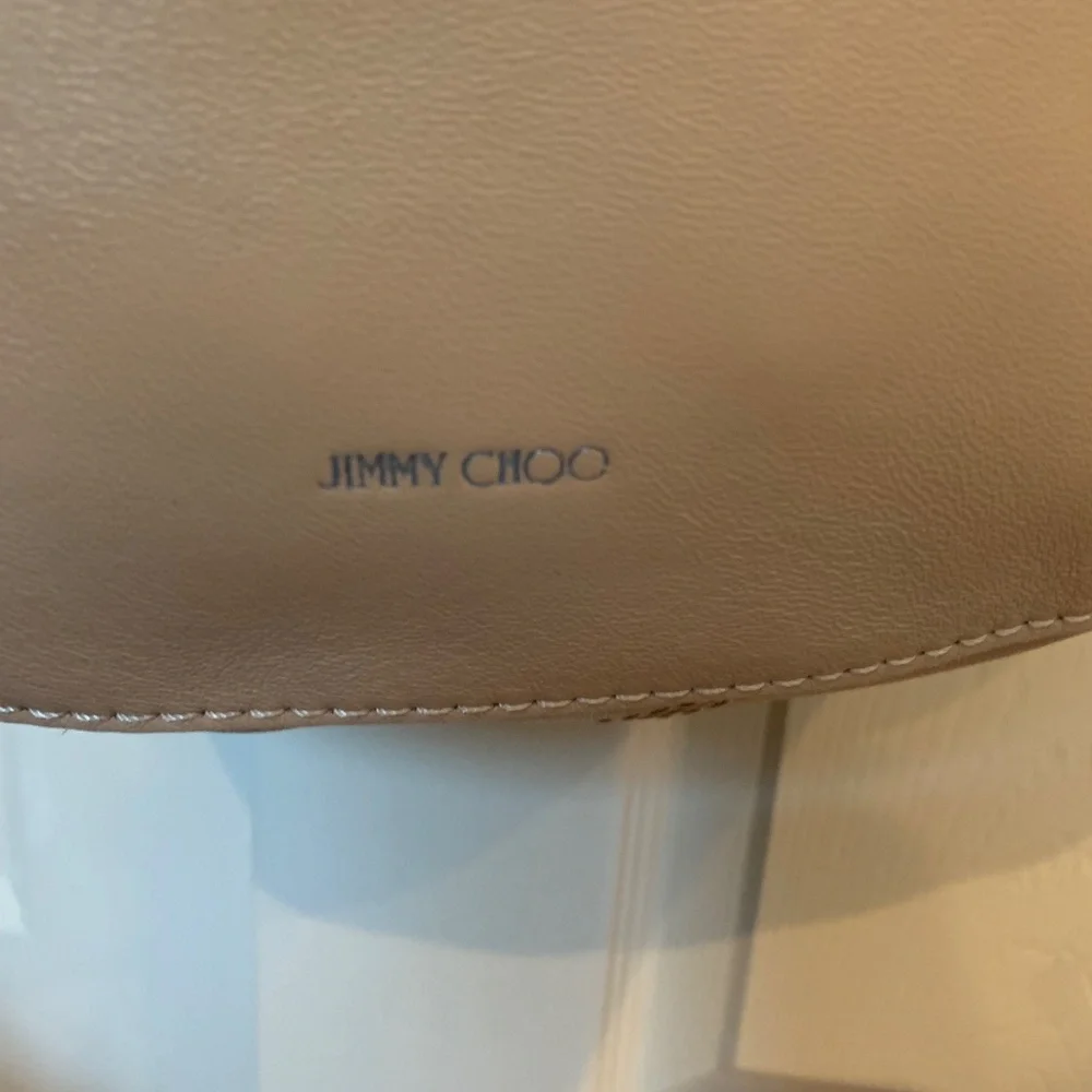 Jimmy Choo Tan Nappa Leather Hobo Handbag